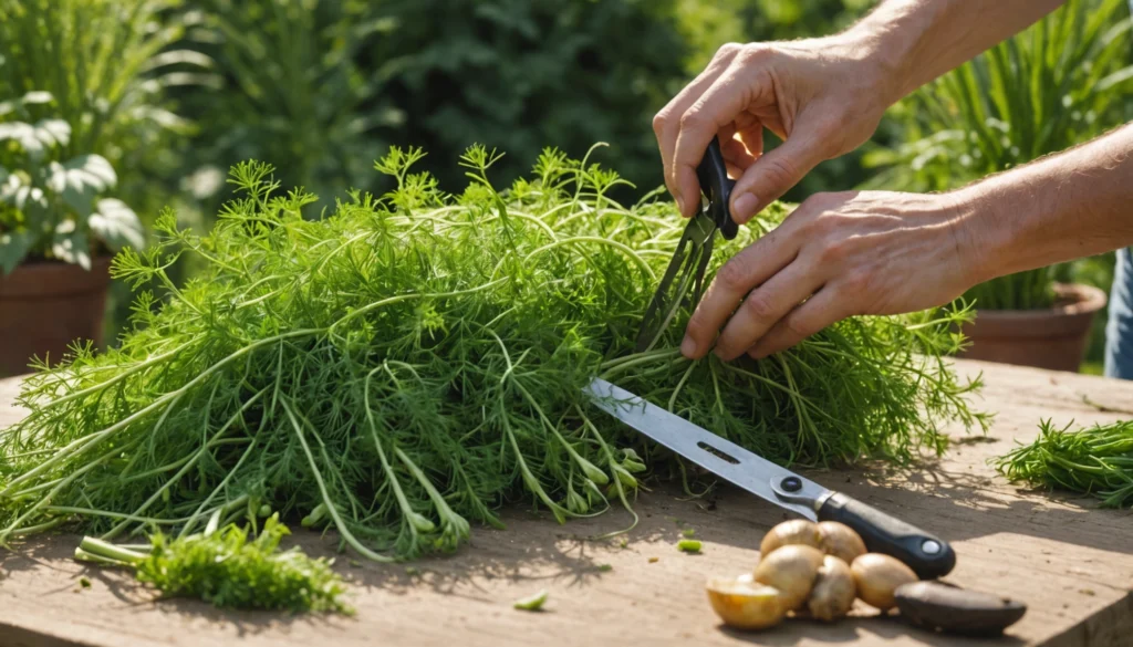 fenchel ernten für tee
